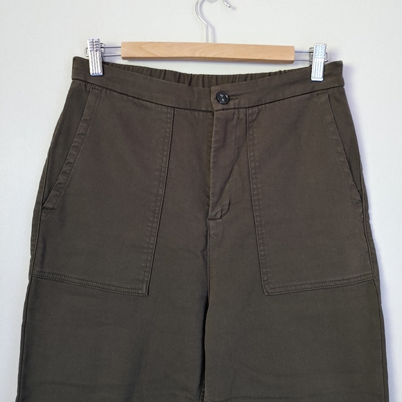 Roots Utility Pants French Terry Patch Pocket Ankle Length Size 8 - Picture 6 of 15